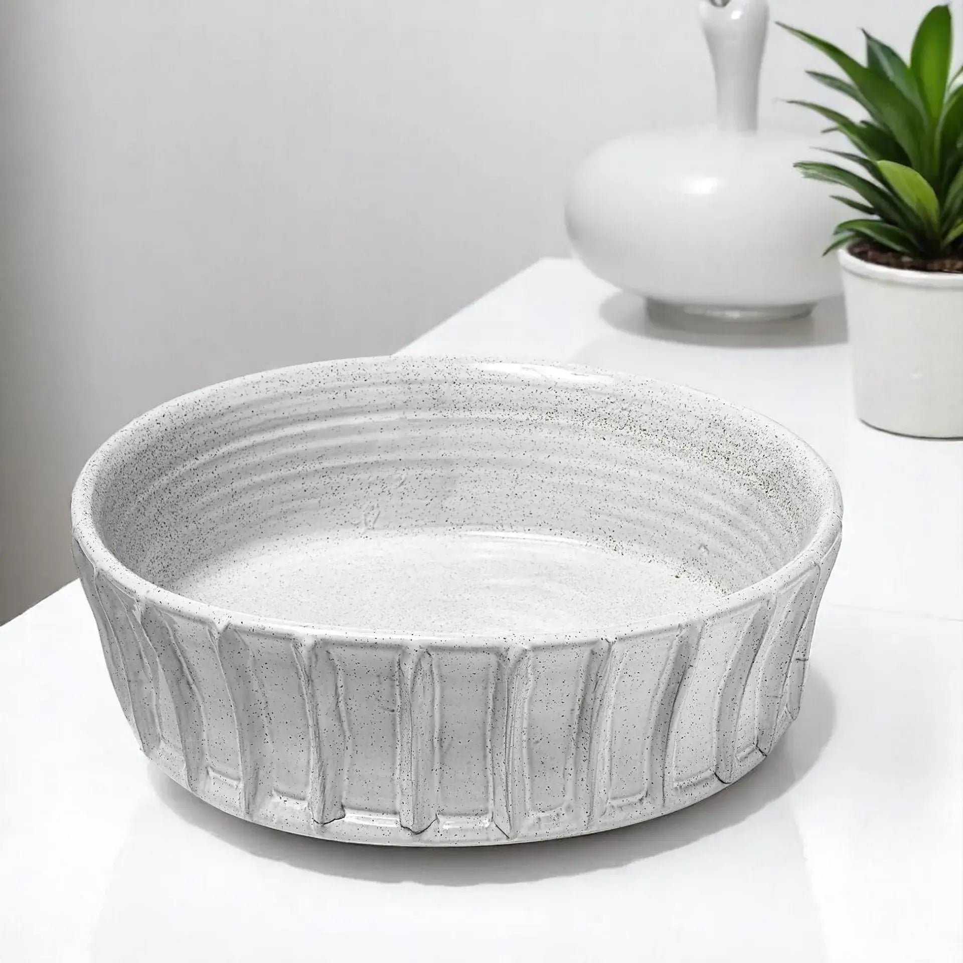 Luxury White Ceramic Soup Bowl