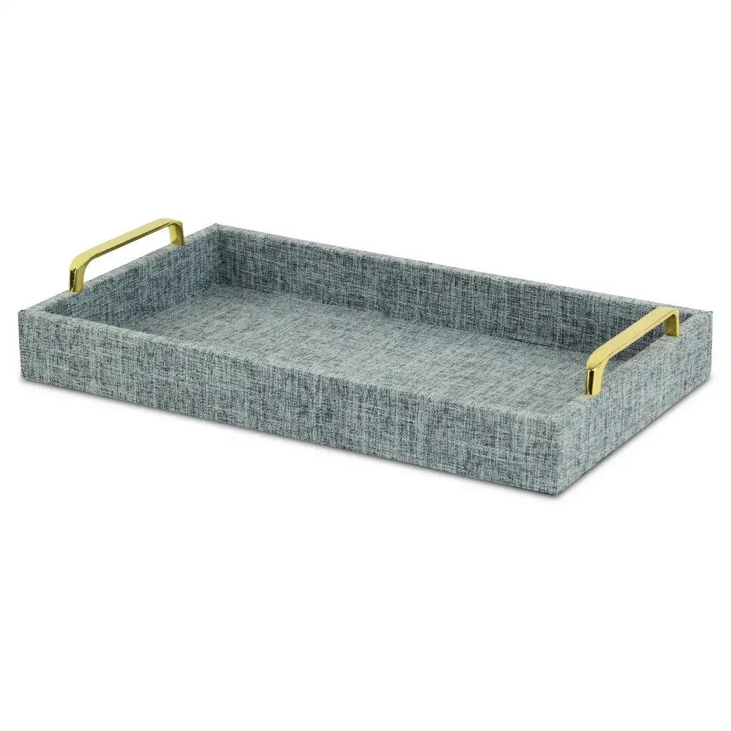 Handmade Linen Wooden Serving Tray