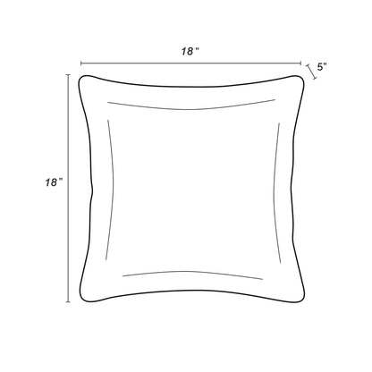 Waterproof Outdoor Throw Pillows – Rhombus Beige (2-Pack)