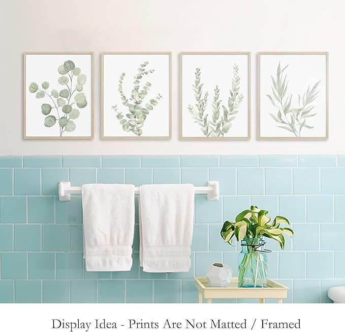 4-Piece Botanical Canvas Wall Art Set