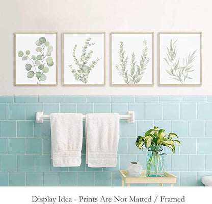 4-Piece Botanical Canvas Wall Art Set