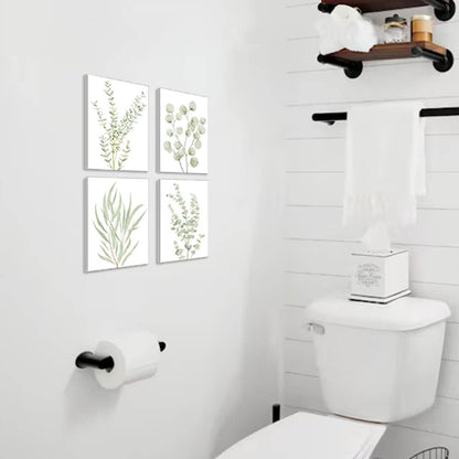 4-Piece Botanical Canvas Wall Art Set