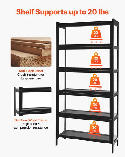 5-Tier Curio Display Cabinet with Acrylic Doors