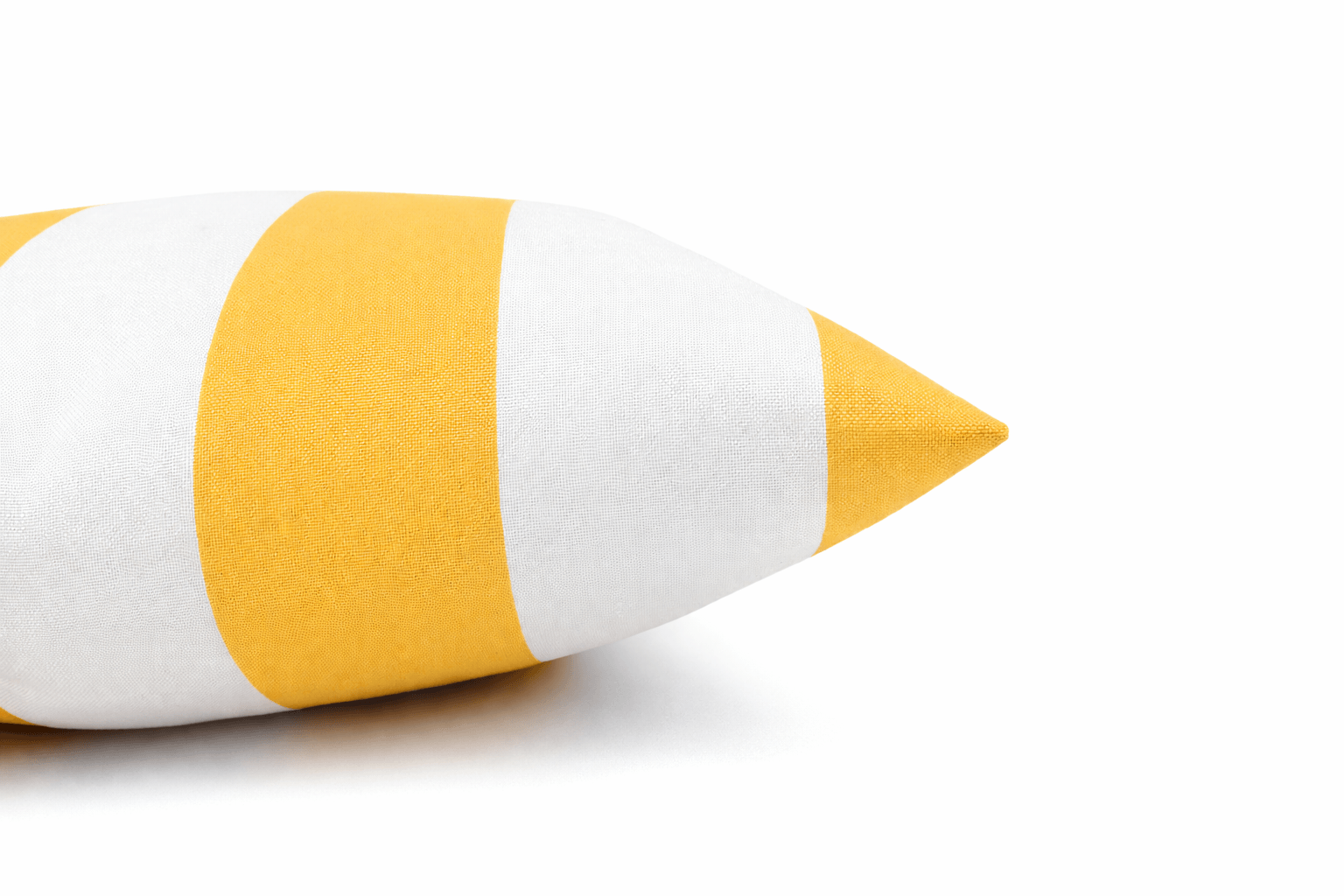 Waterproof Outdoor Throw Pillows – Yellow White (2-Pack)