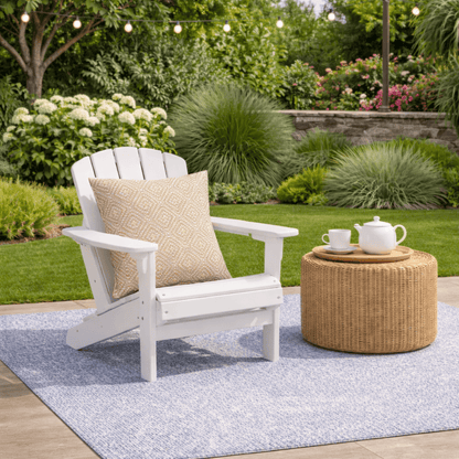 Waterproof Outdoor Throw Pillows – Rhombus Beige (2-Pack)