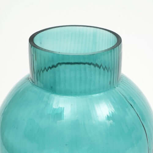 Tall Funnel Flare Glass Decorative Vase