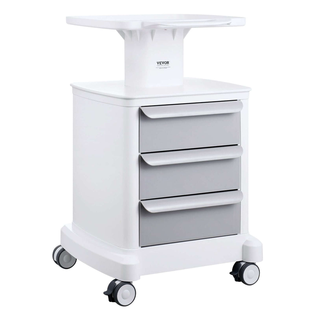 4-Tier Mobile Medical Cart with Drawers