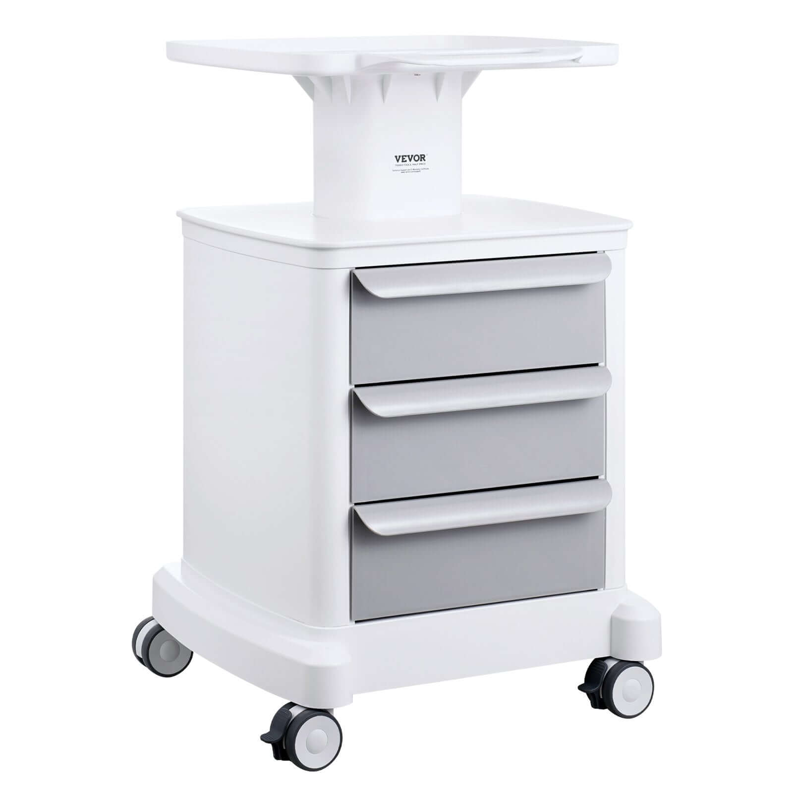 4-Tier Mobile Medical Cart with Drawers