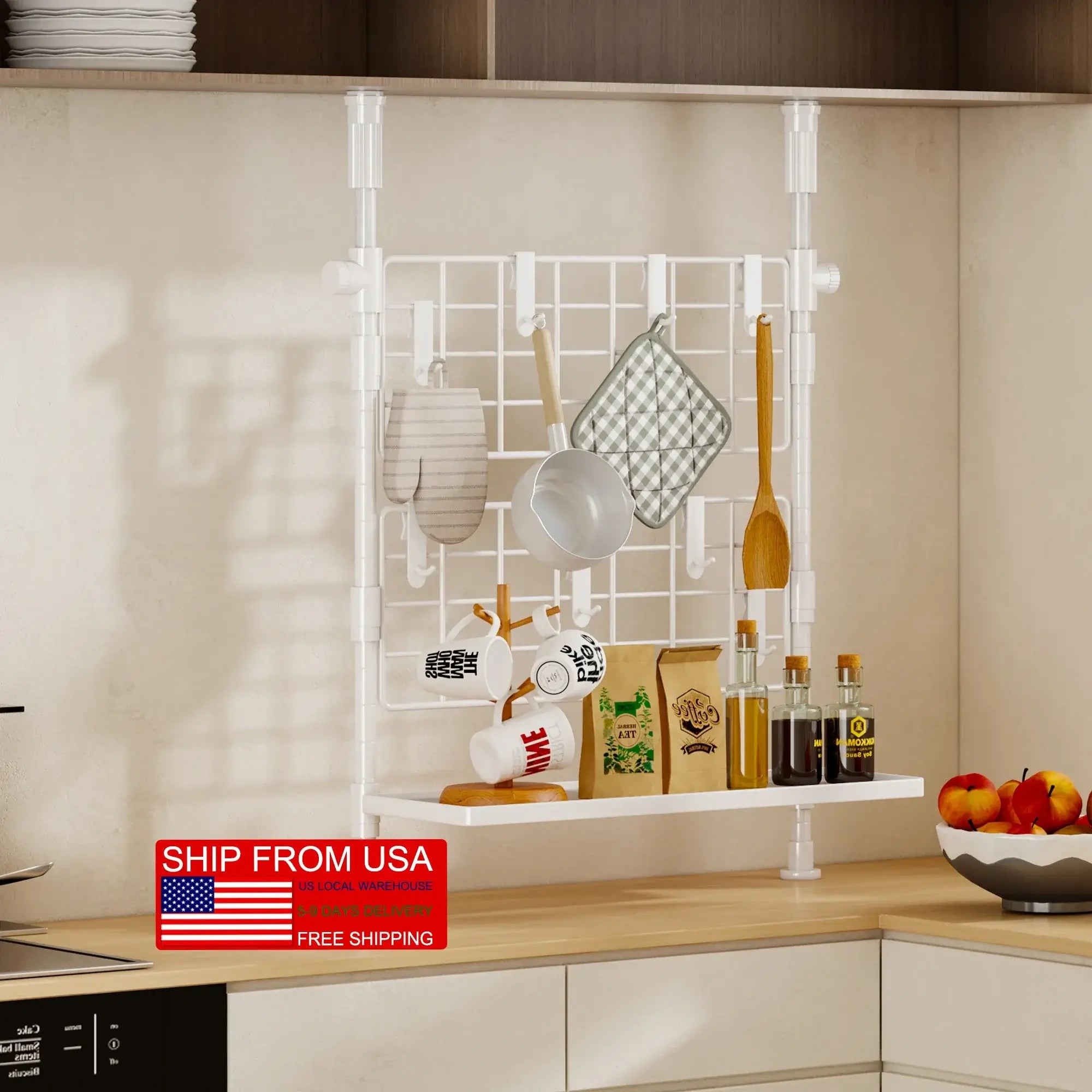 Adjustable Under Sink Organizer Rack