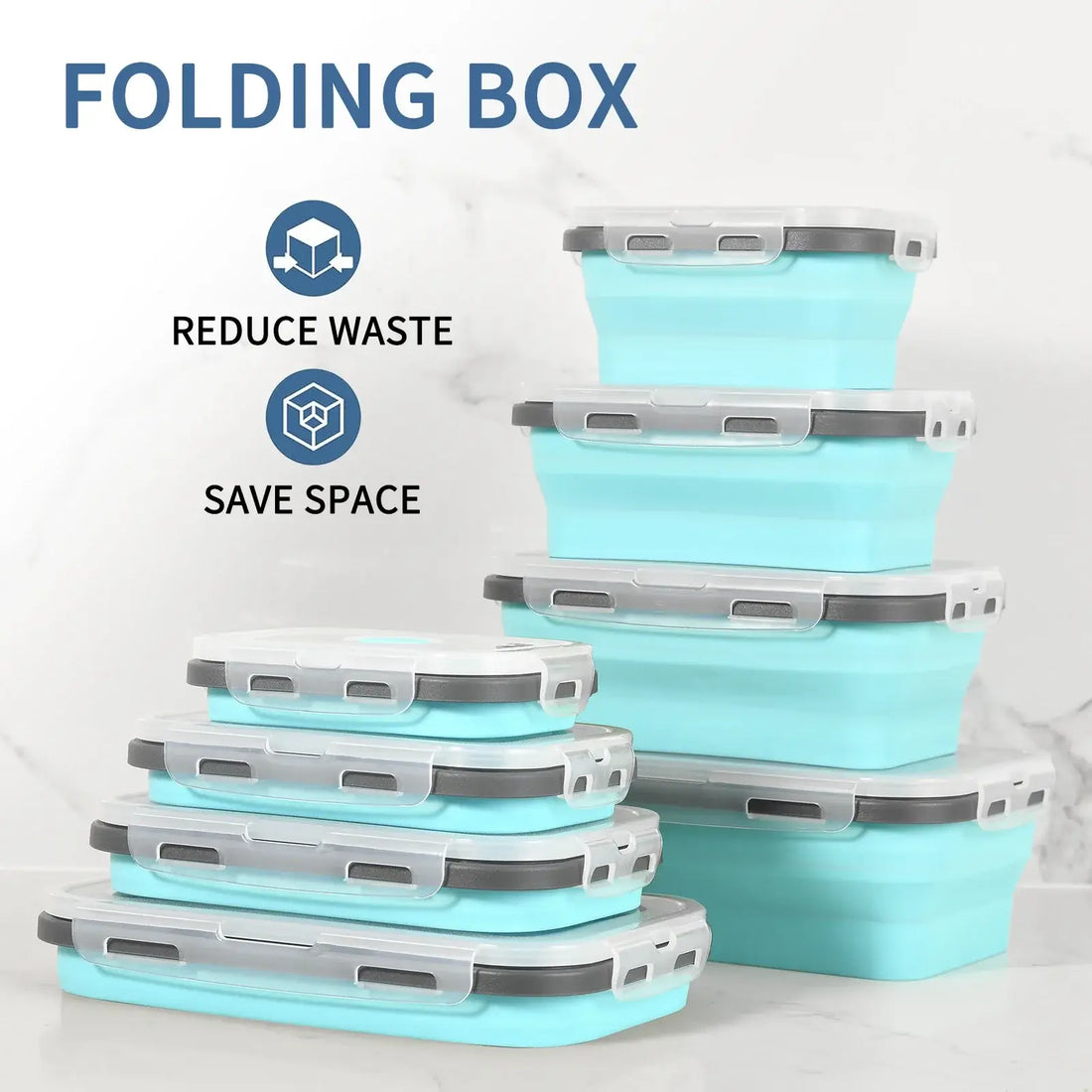 Collapsible Silicone Food Storage Bowls