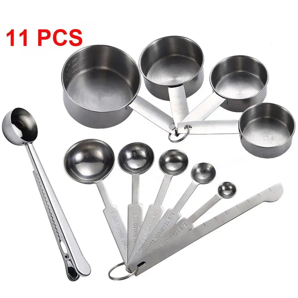 Stackable Stainless Steel Measuring Set