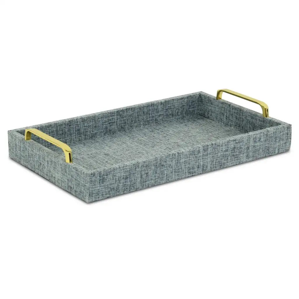 Handmade Linen Wooden Serving Tray