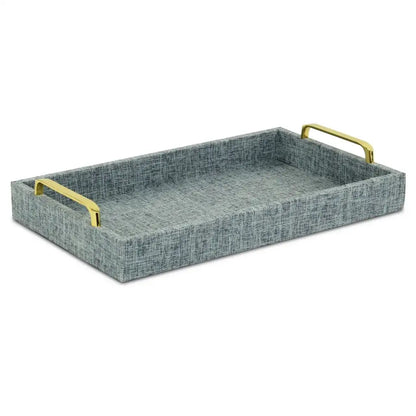 Handmade Linen Wooden Serving Tray