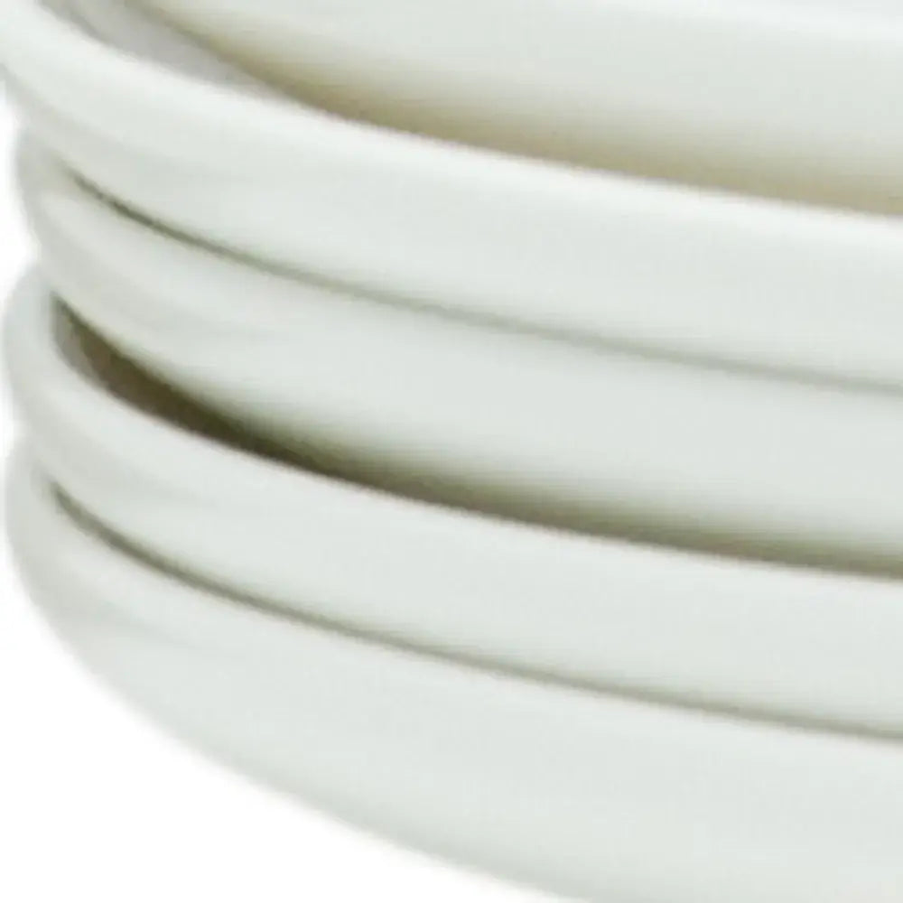 6-Piece White Porcelain Plate Set