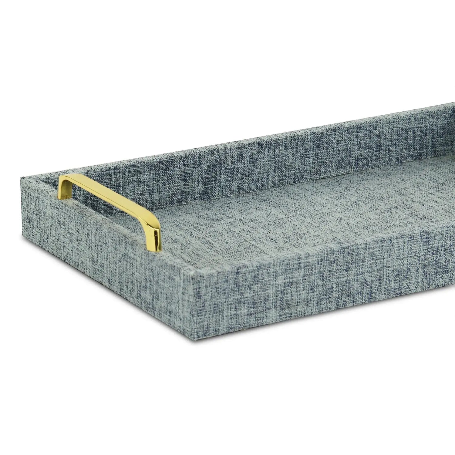 Handmade Linen Wooden Serving Tray
