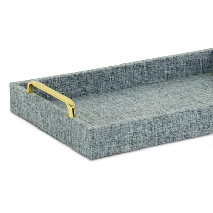 Handmade Linen Wooden Serving Tray