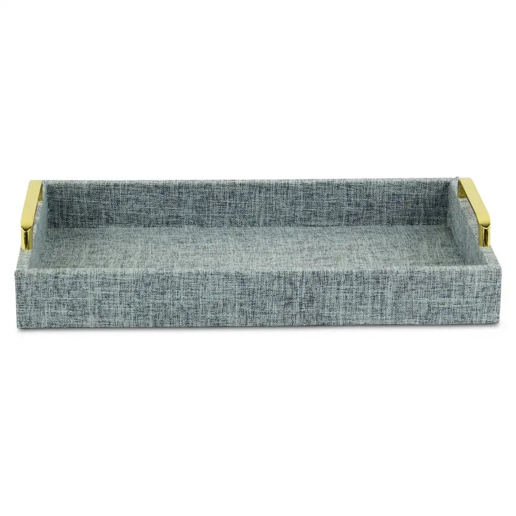 Handmade Linen Wooden Serving Tray