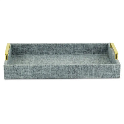 Handmade Linen Wooden Serving Tray