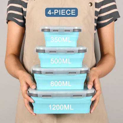 Collapsible Silicone Food Storage Bowls