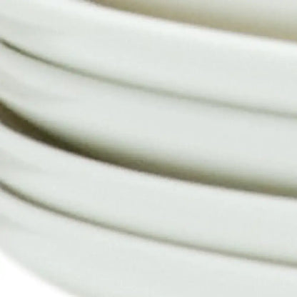 6-Piece White Porcelain Plate Set