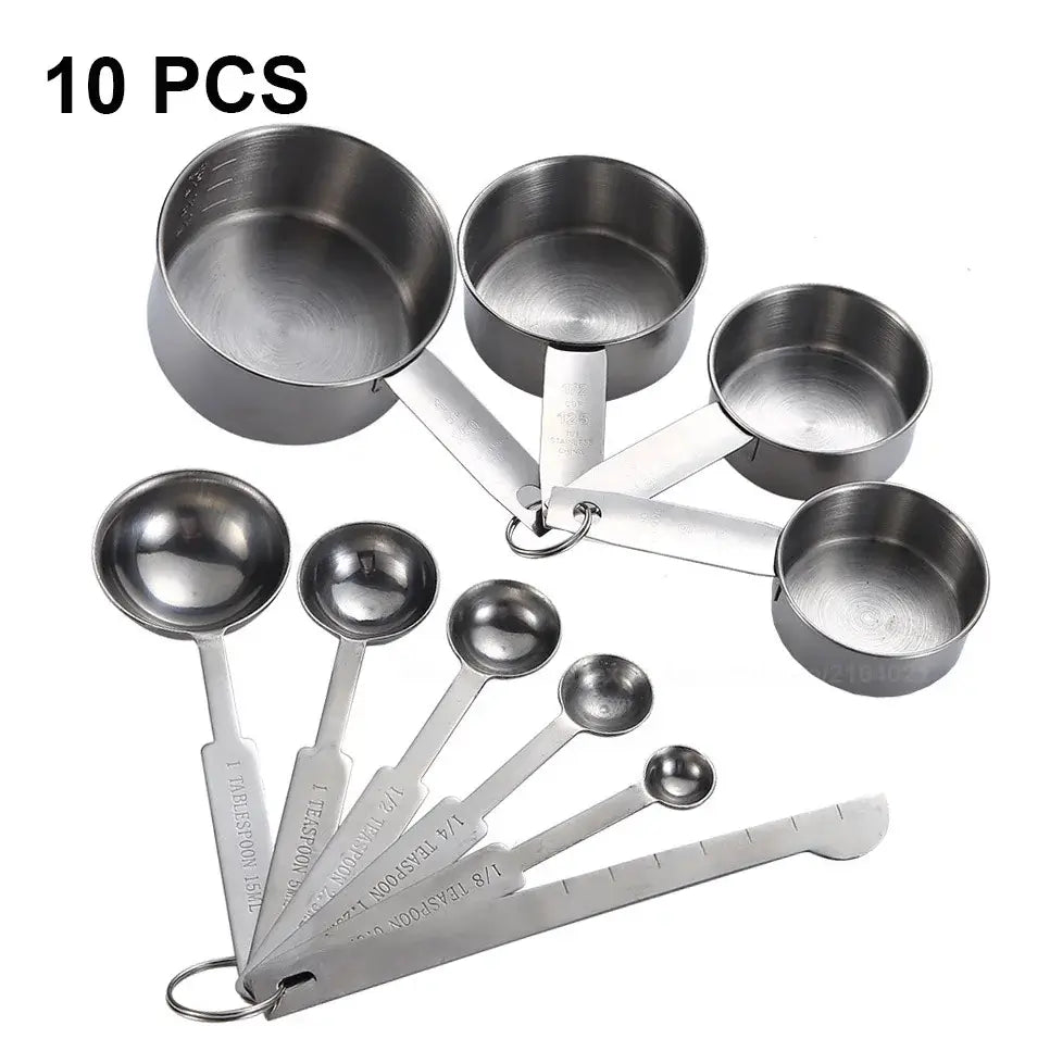 Stackable Stainless Steel Measuring Set