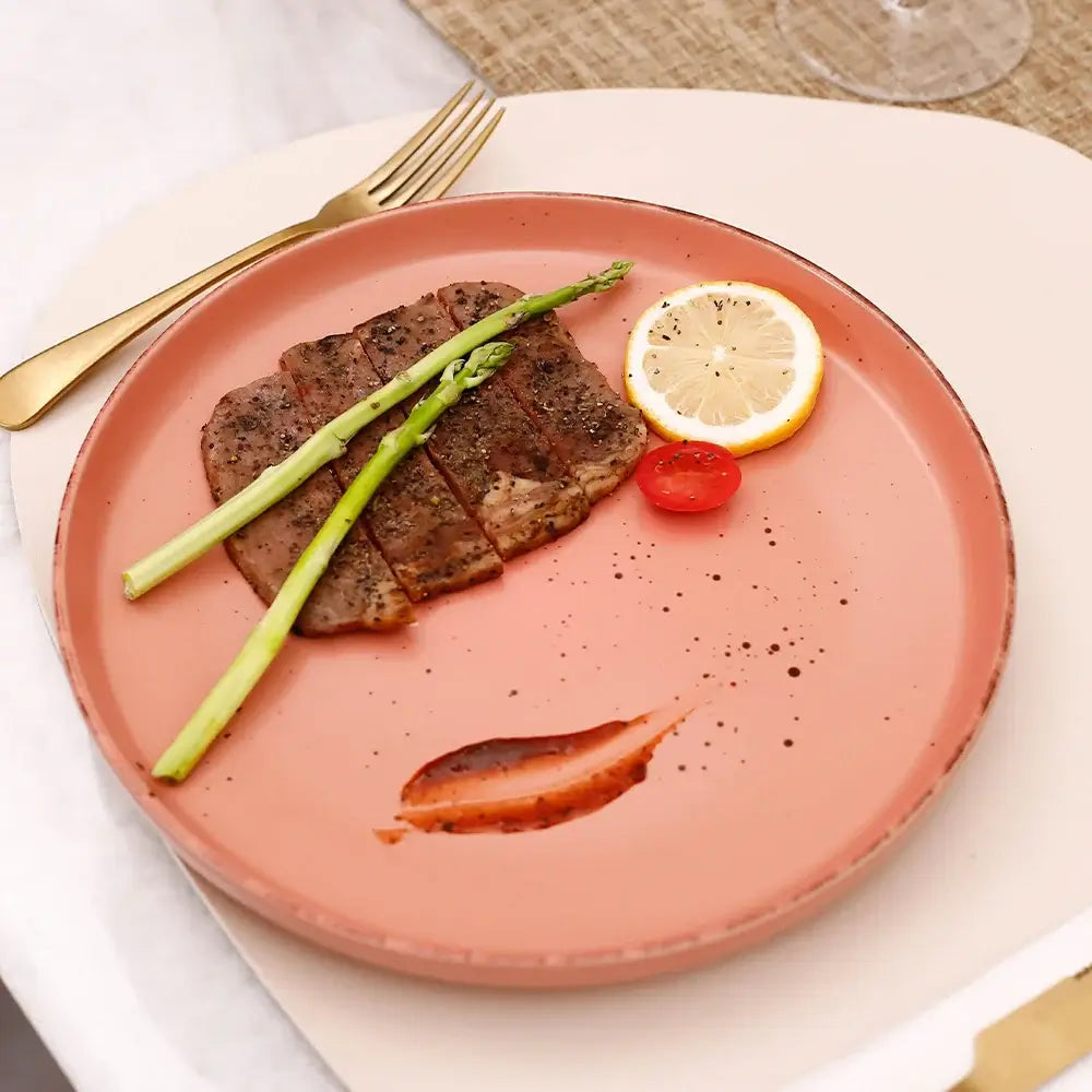 20-Piece Nordic Speckled Rose Dinnerware Set