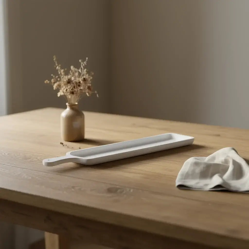 Narrow Wooden Serving Tray