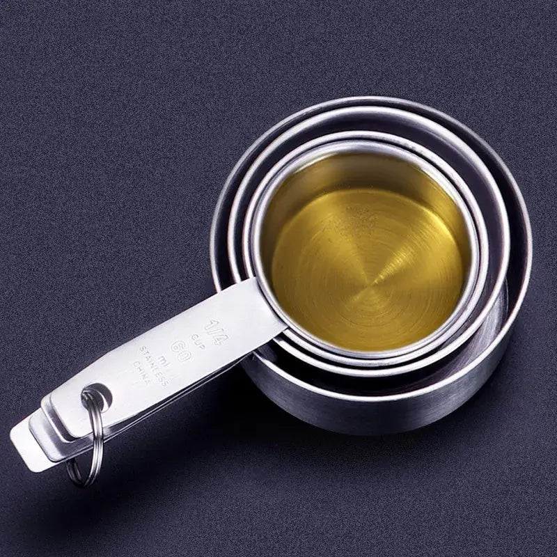 Stackable Stainless Steel Measuring Set