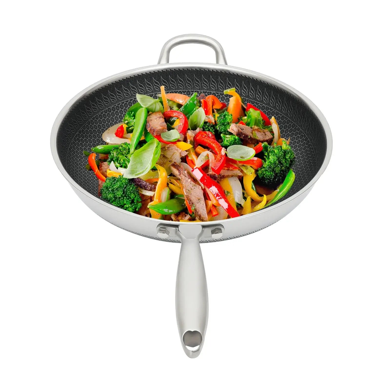 34cm Stainless Steel Nonstick Frying Pan