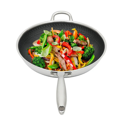 34cm Stainless Steel Nonstick Frying Pan