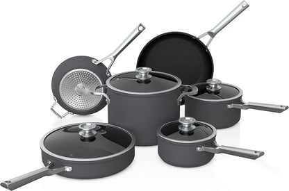 10-Piece Hard Anodized Cookware Set