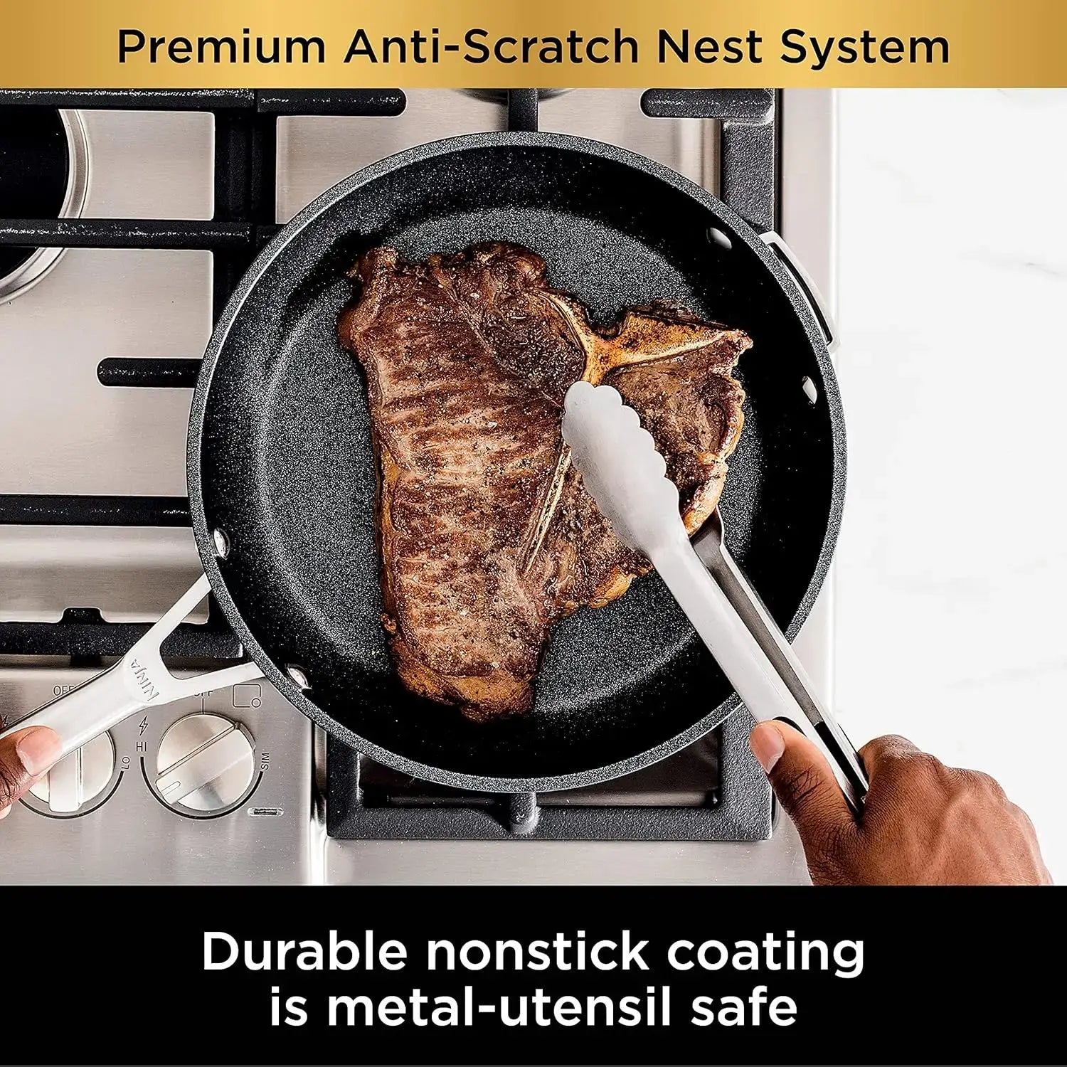 10-Piece Hard Anodized Cookware Set