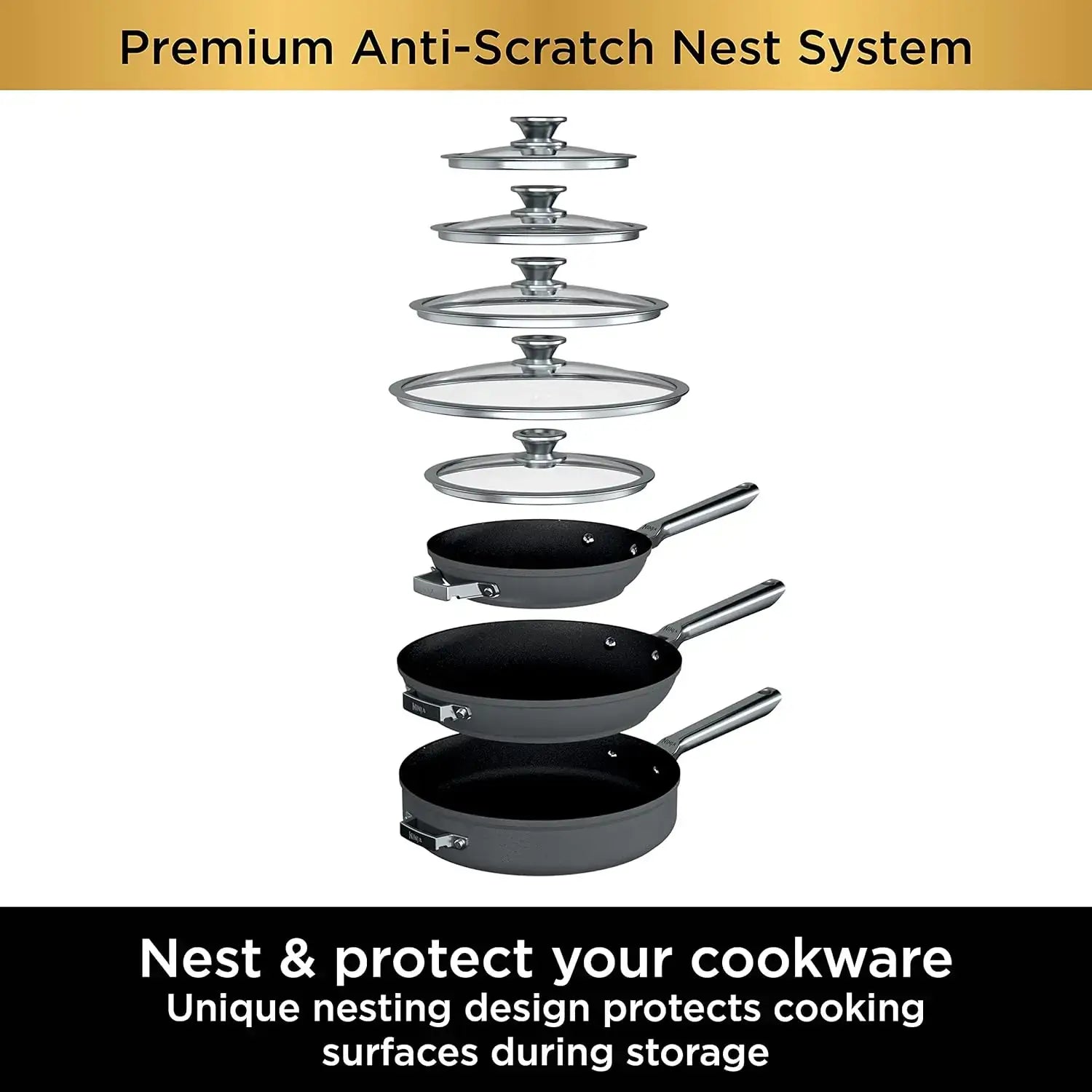 10-Piece Hard Anodized Cookware Set