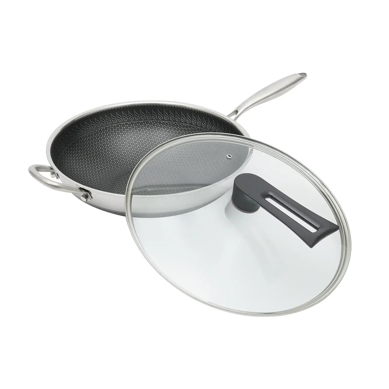 34cm Stainless Steel Nonstick Frying Pan