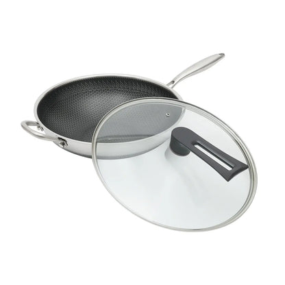 34cm Stainless Steel Nonstick Frying Pan