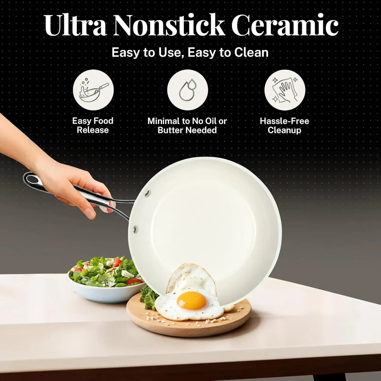 20-Piece Ceramic Nonstick Cookware Set