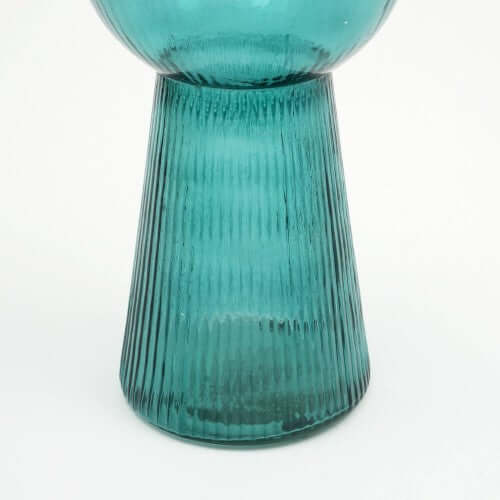 Tall Funnel Flare Glass Decorative Vase