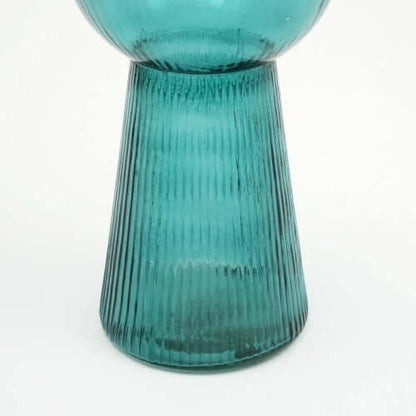 Tall Funnel Flare Glass Decorative Vase
