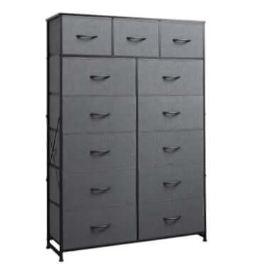 13-Inch Fabric Drawer Storage Tower